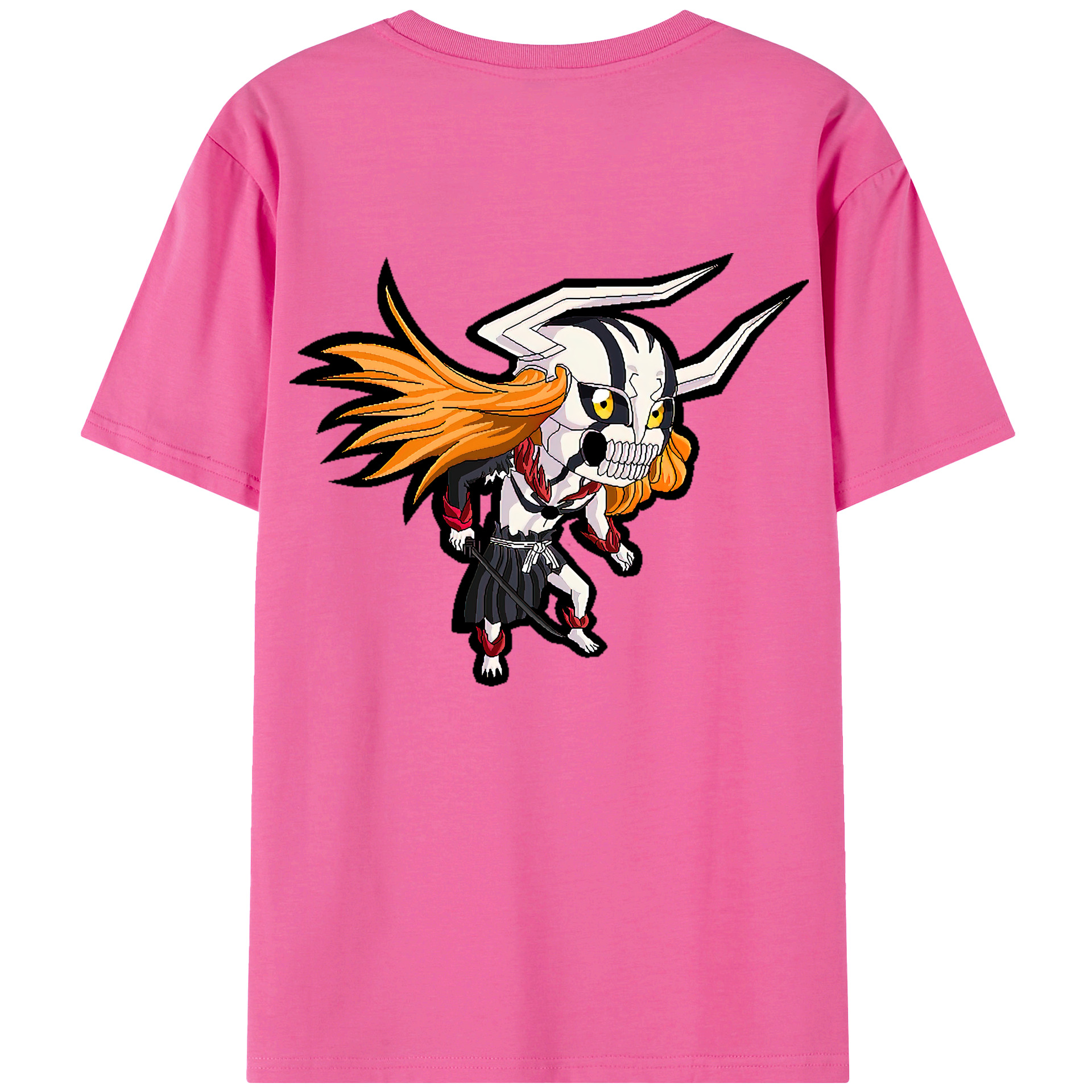 （画像用） ブリーチ 黒崎一護（くろさき いちご）BLEACH Kurosaki Ichigo レディース半袖Tシャツ(バックプリント)